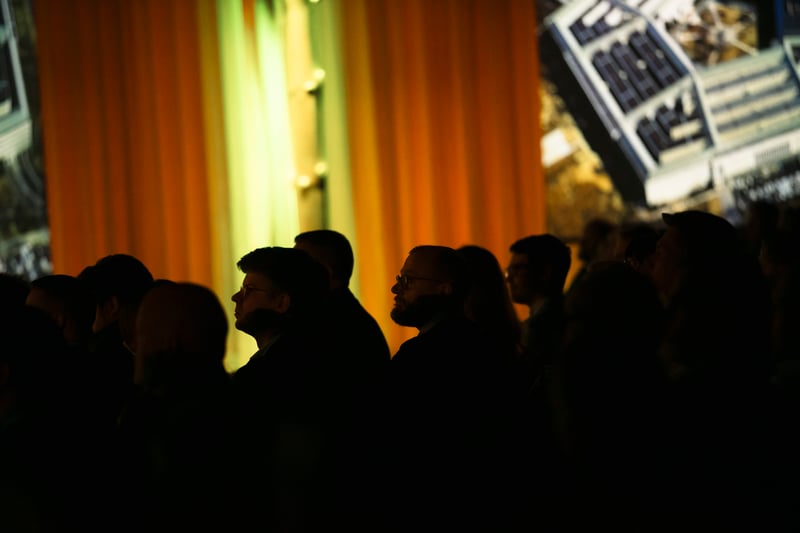 Audience watching a presentation at a Reaktor Ecosystem event